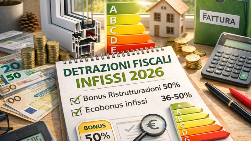 detrazioni fiscali infissi 2026